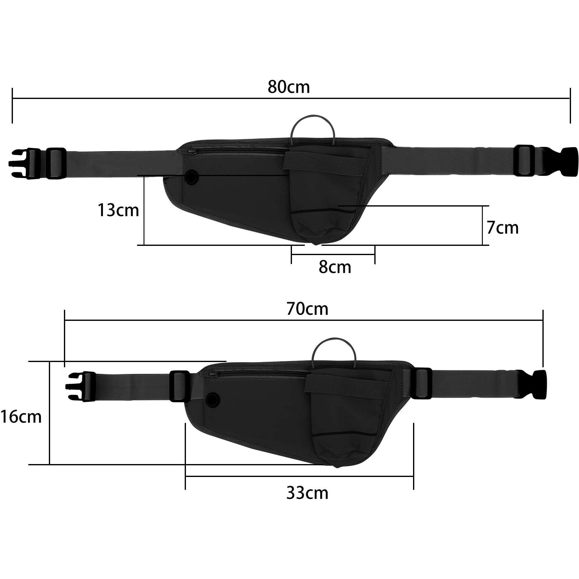 Thumbnail - Cadorabo, Bauchtasche, Bauchtasche für Smartphone, Schwarz
