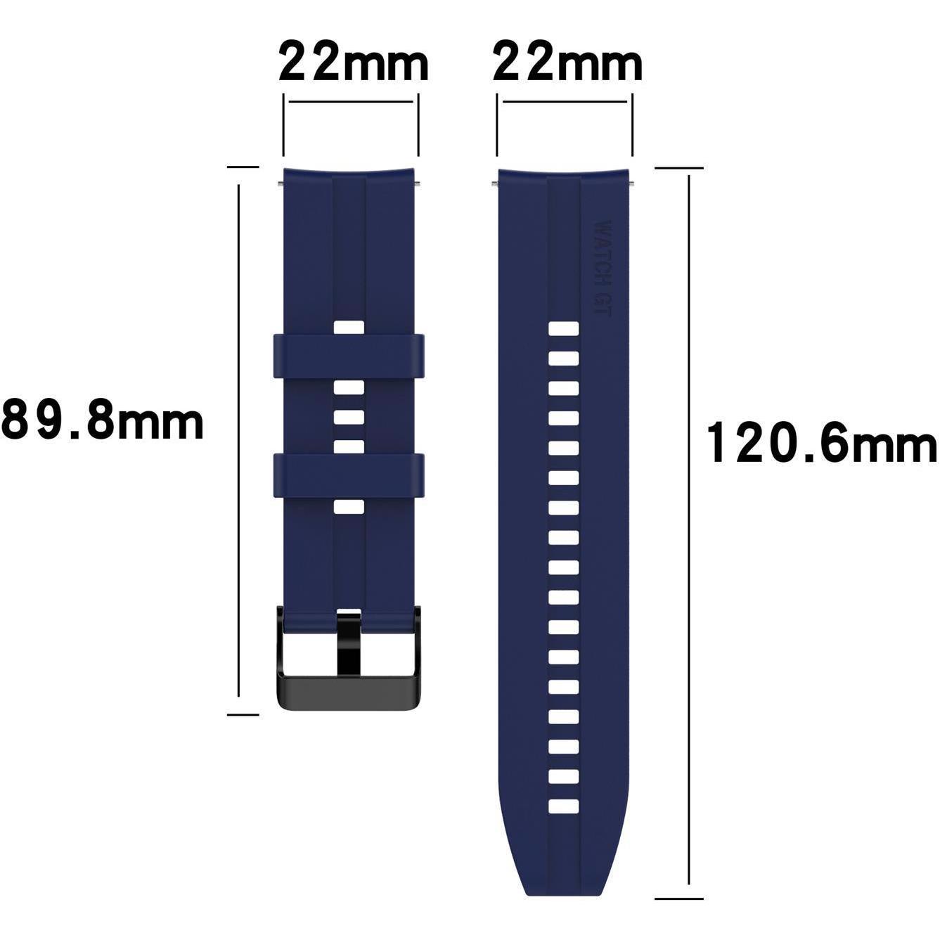 Thumbnail - Cadorabo Smartwatch Armband (22 mm, Silikon, Gear S3, Gear 2), Uhrenarmband, Blau