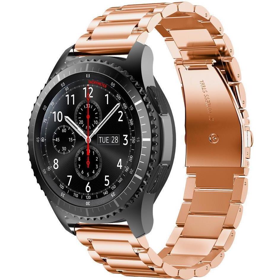 Cadorabo Smartwatch Armband (20 mm, Edelstahl, iPhone 6), Uhrenarmband, Rosa