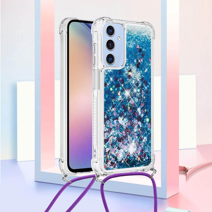 Actual product image Cover-Discount Galaxy A17 / A26 - Glitzer Hülle mit Kordel (Samsung Galaxy A26, Samsung Galaxy R)