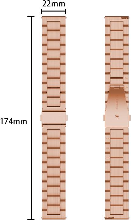 Immagine prodotto Cadorabo Bracciale per smartwatch (22 mm, Acciaio inossidabile)