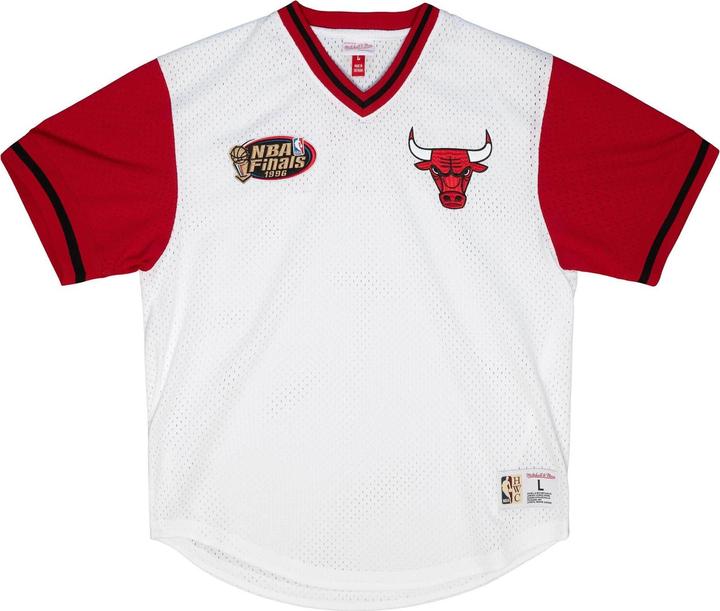 Immagine prodotto Mitchell & Ness Maglia NBA Fashion Mesh con scollo a V - Chicago Bulls (XL)