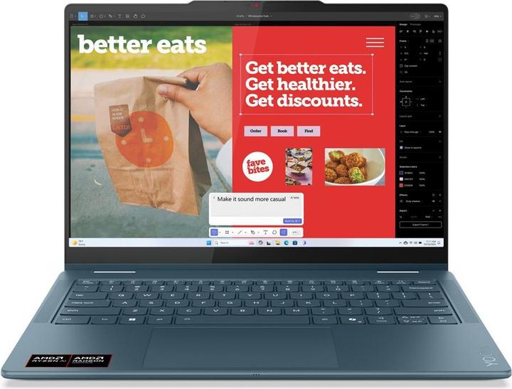 Actual product image Lenovo Yoga 7 2-in-1 14AKP10 Copilot+ PC AMD Ryzen AI 5 340 Hybrid 14" - 512 GB - 16 GB