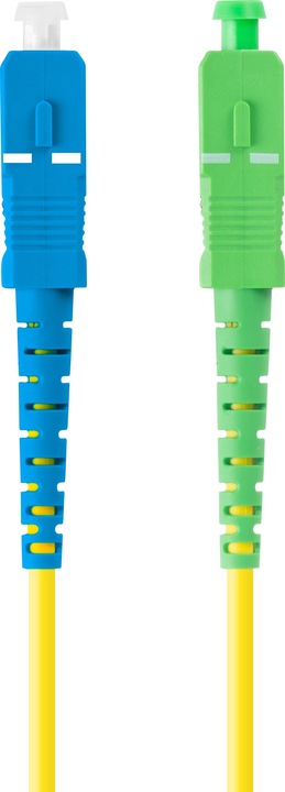 Produktbild Lanberg Fiberglas optic Netzwerkkabel Sm Sc / Apc-Sc / Upc Simplex 3.0mm 1m gelb (S/UTP, CAT6e, 1 m)