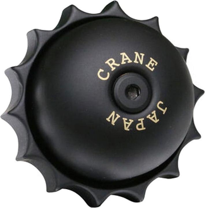 Actual product image Crane E-Ne Revolver Bicycle Bell - All Black