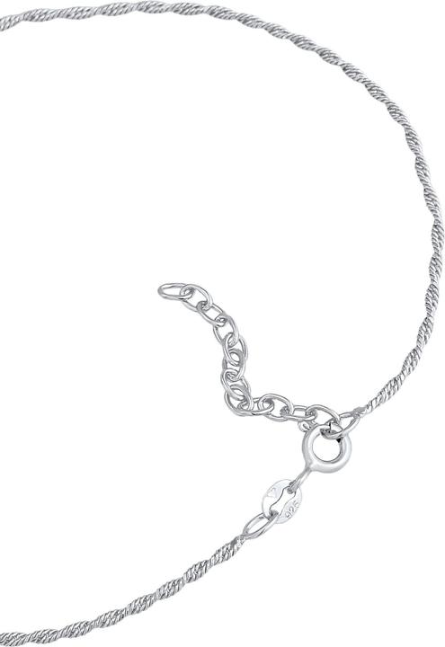 Produktbild Elli Fussschmuck Kordelkette Gedreht Basic Zeitlos 925 Silber (925er Sterling Silber, 25 cm)