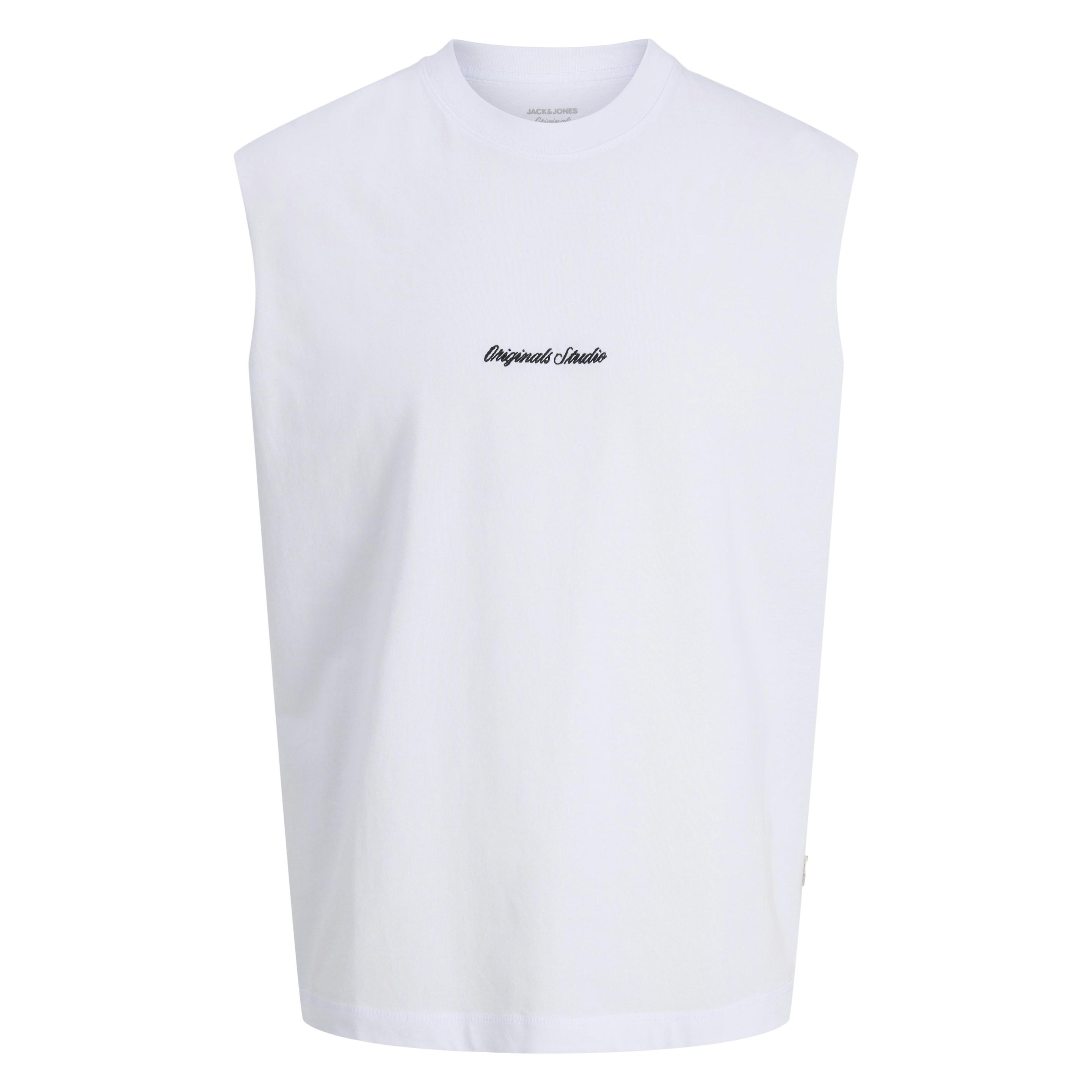 Jack & Jones, Herren, Shirts, Jornorrebro Emb Tee Sl Crew Neck, Weiss, (Xxl)