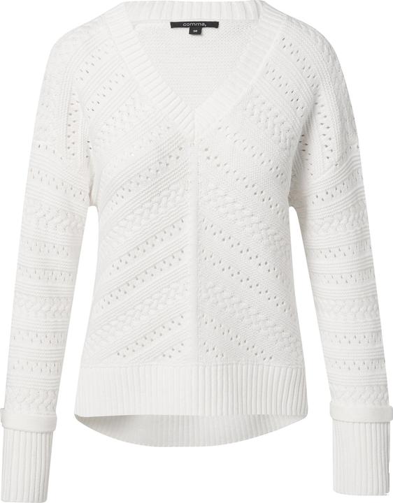 Image du produit Comma Strickpullover Strickpullover mit Riegel-Detail (42)