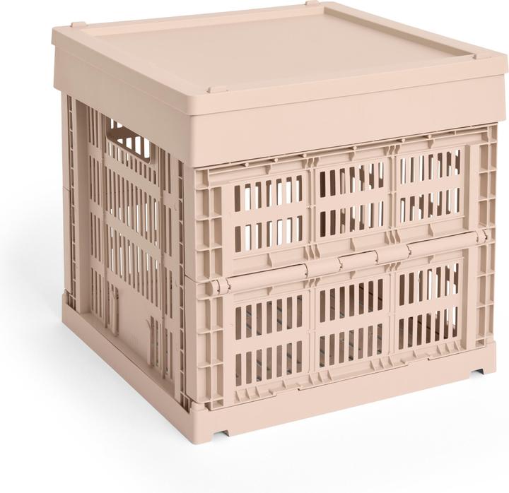 Produktbild HAY - Colour Crate Kunststoffdeckel Square & Cube M (Puderrosa)