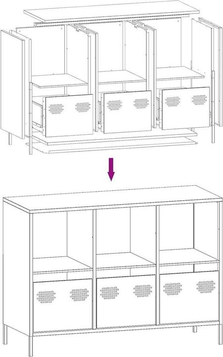 Produktbild vidaXL Sideboard (101.50 x 39 x 73.50 cm)