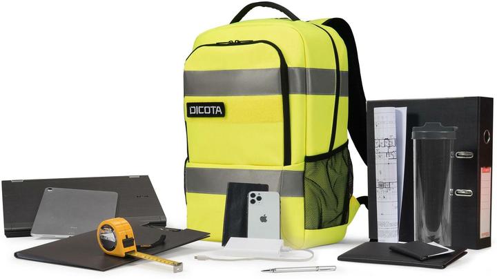 Produktbild Dicota Backpack HI-VIS Base 24 litre yellow (24 l)