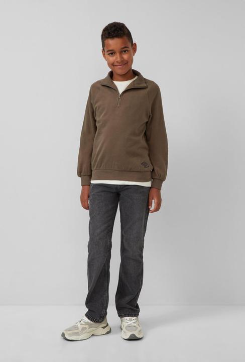 Produktbild s.Oliver Sweatshirt Sweatshirt mit Troyer-Kragen (146, 152)