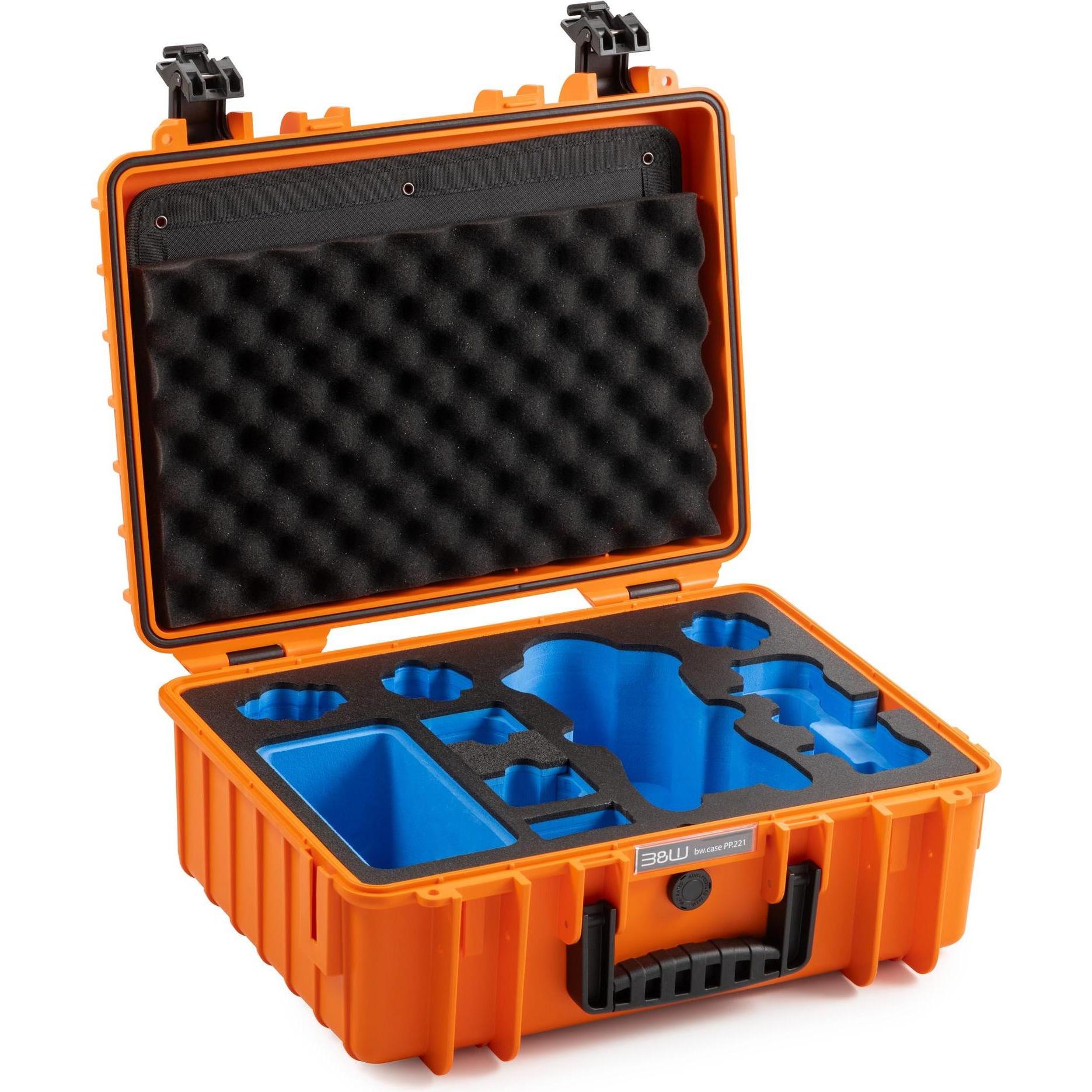 B&W International Drone.case PP.221.Mavic4 - orange (Custodia per drone, Dji Mavic 4 Pro), Borsa per droni RC, Arancia