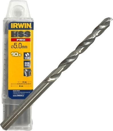 Actual product image Irwin 10502281, Drill, Drill bit set, 5 mm, 8.6 cm, Plastic, Soft metal, Wood, 5.2 cm (5 mm)