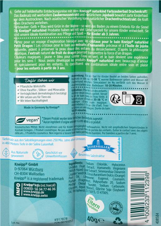 Actual product image Kneipp Naturkind Dragon Power (Bath salts)