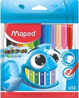 Actual product image Maped Felt-tip pens Ocean 12 pieces in a case (Multicoloured, 12 x)