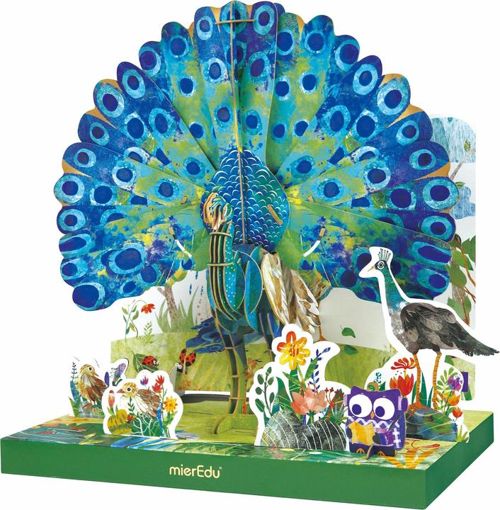 Produktbild mierEdu Eco 3D Puzzle - Der Pfau (beweglich) (108 Teile)