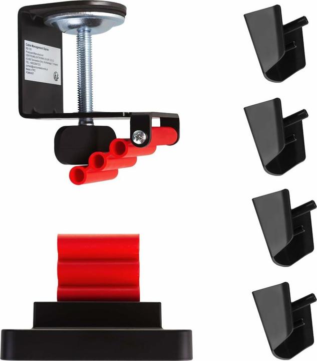 Image du produit NanoRS Nano Rs Organizer Kabli / Maskownica Do Biurka 1345mm Czarno Czerwony Rs125