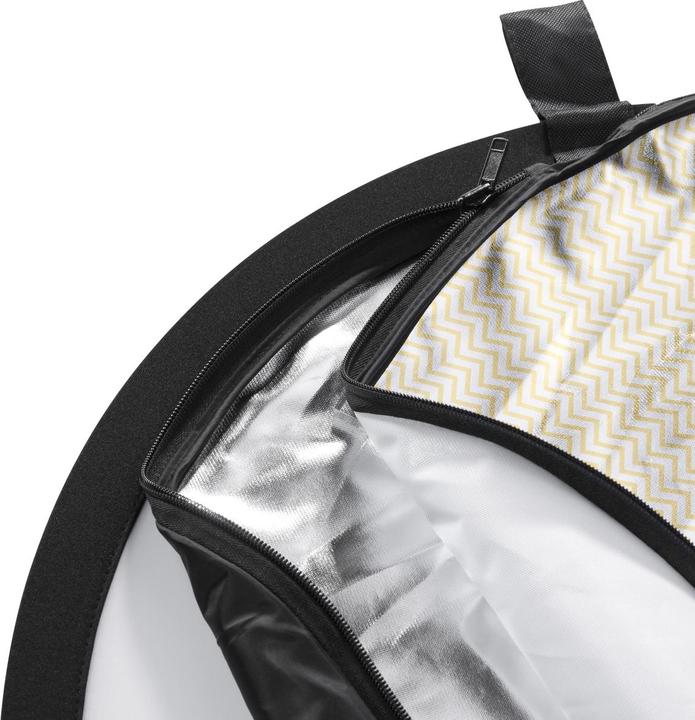 Actual product image Walimex 5in1 Folding reflector set wavy, Ø107cm (Folding reflector, 107 cm)