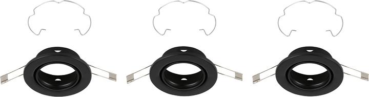 Actual product image Briloner Recessed luminaire set of 3, black, excl. 3xGU10 (GU10)