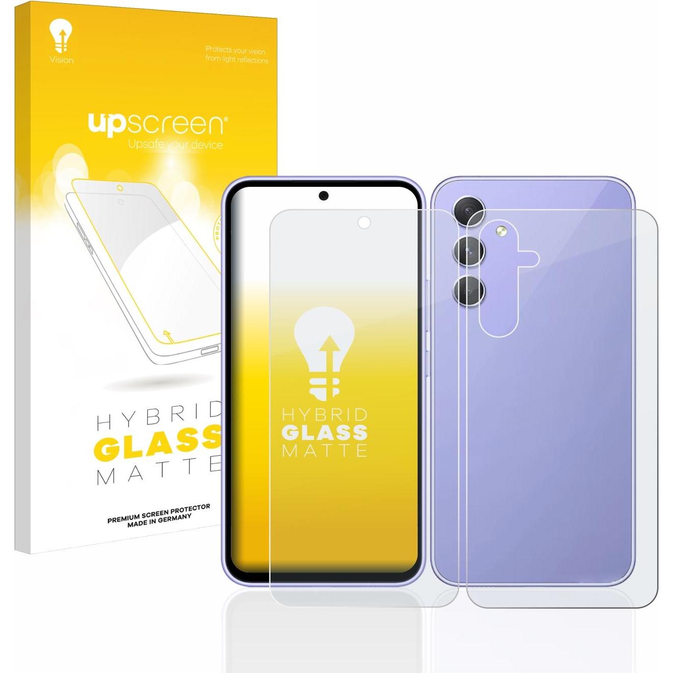 upscreen Reflection Shield Panzerglasfolie Matt (1 Stück, Samsung Galaxy A54 5G), Smartphone Schutzfolie, Grau