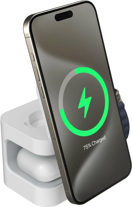 Image du produit Targus Support de charge magnétique Qi2 3-en-1 WH (15 W)