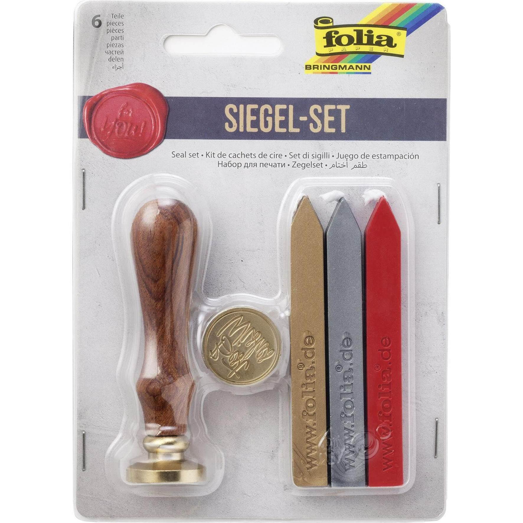Folia, Stempel, Stempel mit Siegelwachs