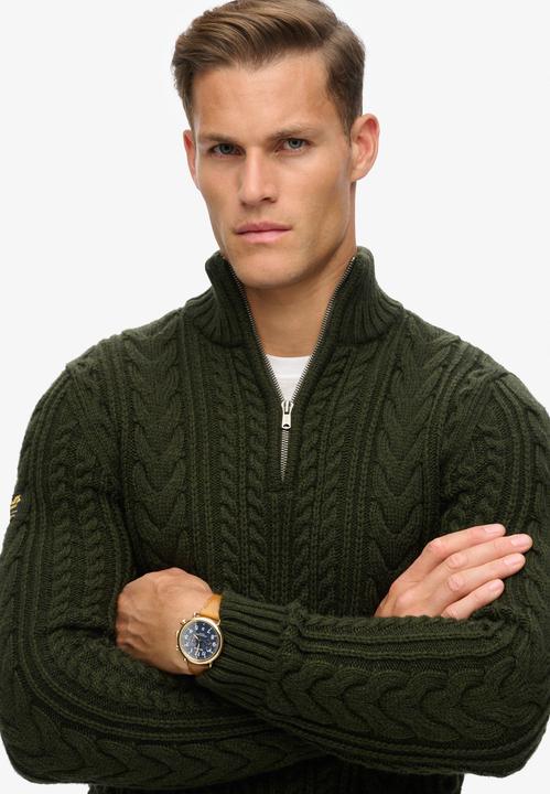 Image du produit Superdry Pull en maille torsadée à col camionneur Vintage Jacob (L)