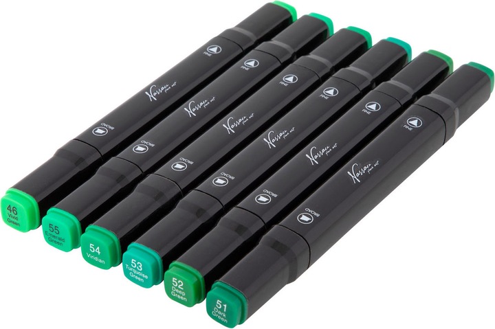 Actual product image Art Sensations Nassau Dual Tip Marker Green, 6pcs.
