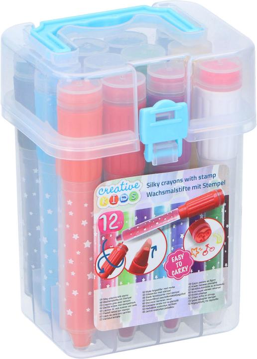 Immagine prodotto Creative kids Pastello a cera con timbro (Multicolore, 12 x)
