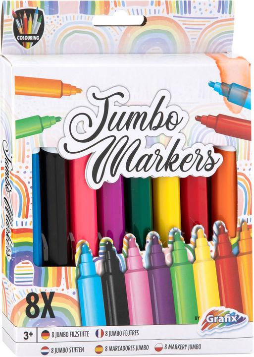 Actual product image Grafix Jumbo marker, 8pcs. (8x)