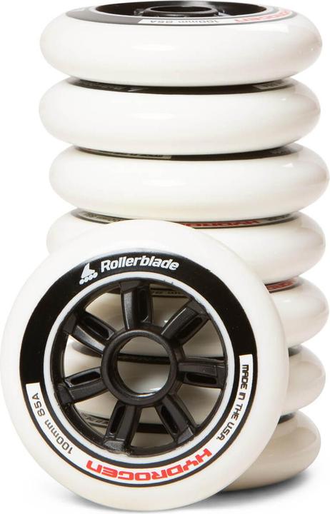 Actual product image Rollerblade Inline skates wheels complete set Hydrogen 100/85A, 8 wheels (100 mm, 85A)