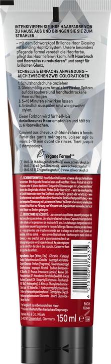 Produktbild Schwarzkopf Haarcoloration Brillance Glossing Hellbraun (Hellbraun)