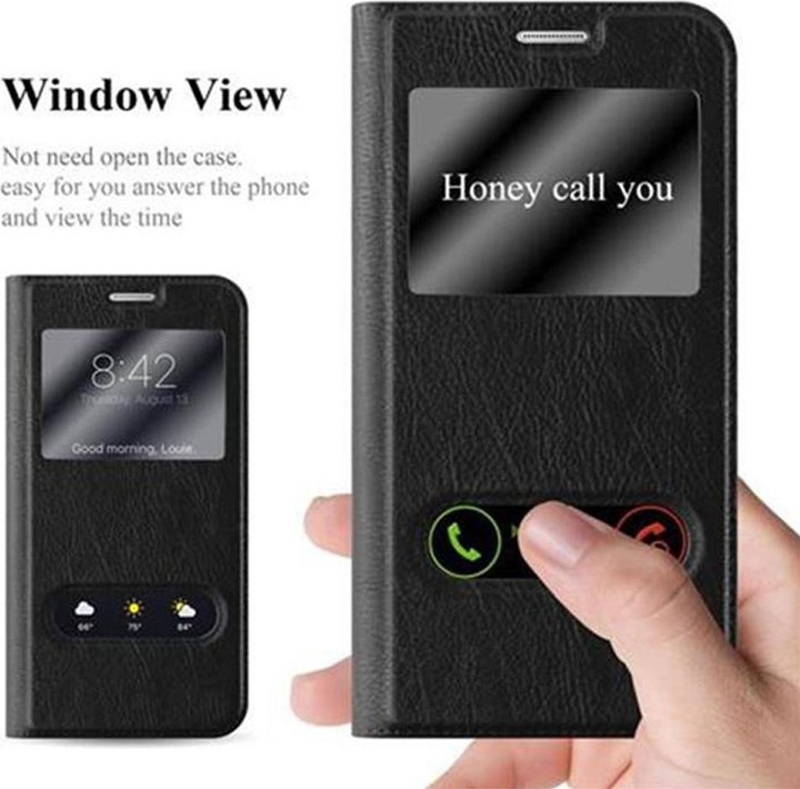 Produktbild Cadorabo Book mit View Doppelfenster Cover (Samsung Galaxy S6)