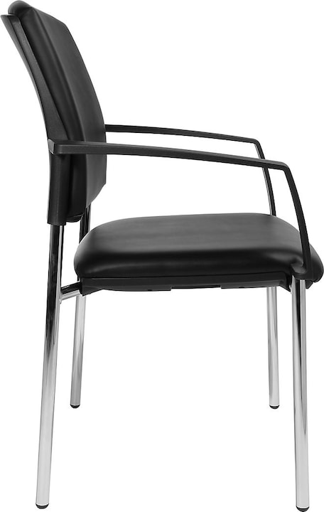 Produktbild Topstar Besucherstuhl BtoB 10, 4-Fuss-Gestell, Kunstlederbezug, stapelbar, inkl. Armlehnen, 2er-S...