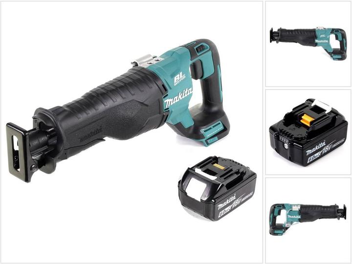 1x Makita DJR 187 18 V Li-Ion Akku Reciprosäge, 1x 6,0 Ah Akku