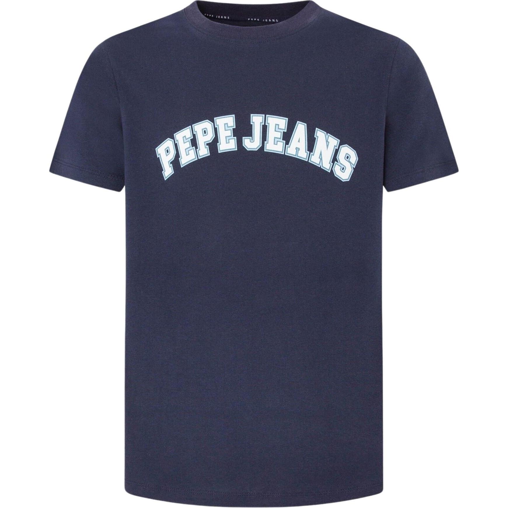 Pepe Jeans, Herren, Shirt, t-hirt pepe jean clement, Blau, (S)