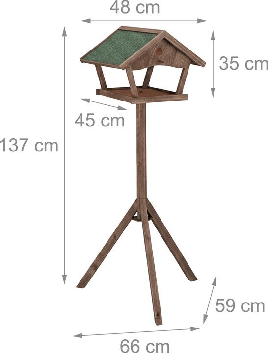 Actual product image Relaxdays Bird table
