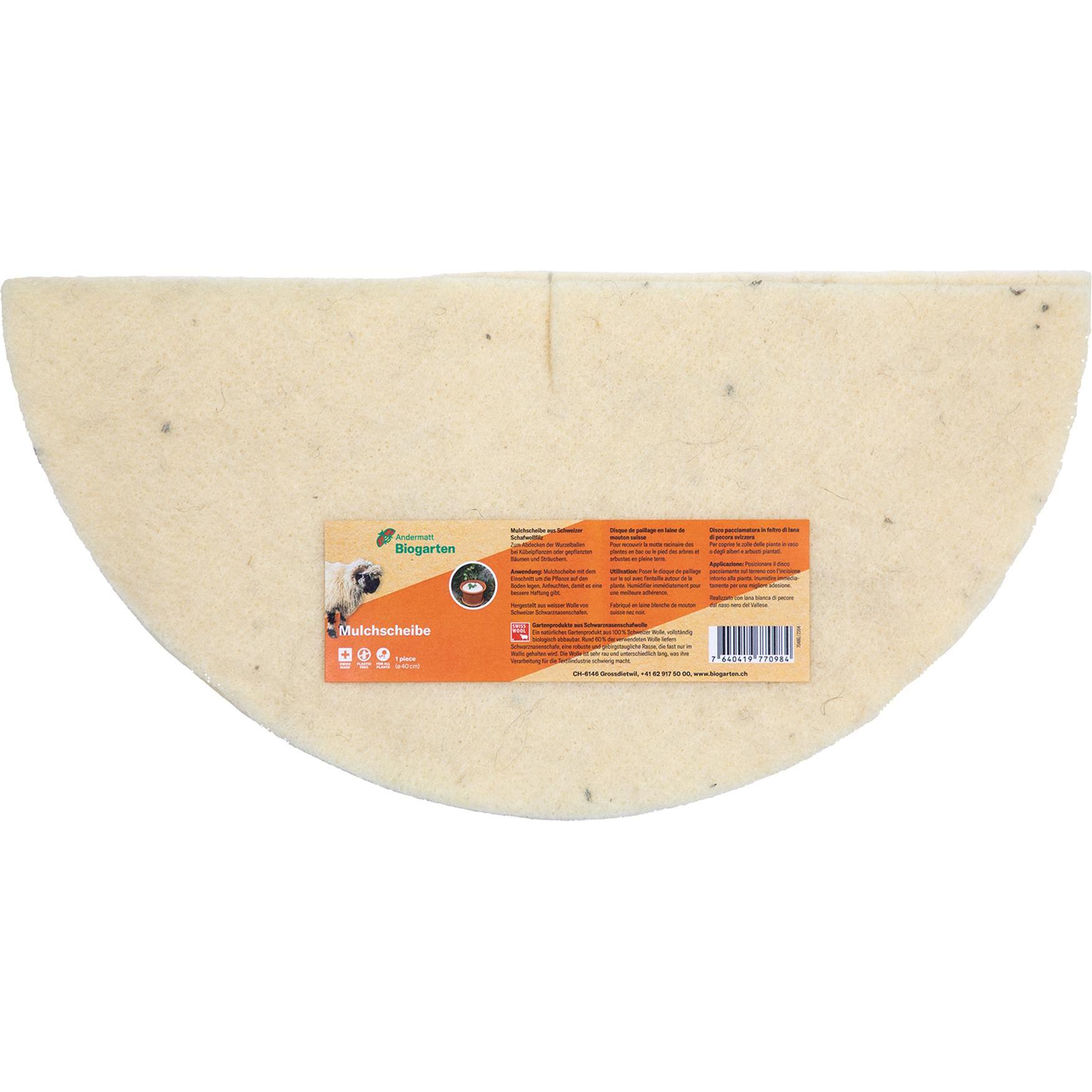 Andermatt Biogarten, Protezione invernali per piante + Pellicola da giardino, Disco di paillage in pelle di mucca