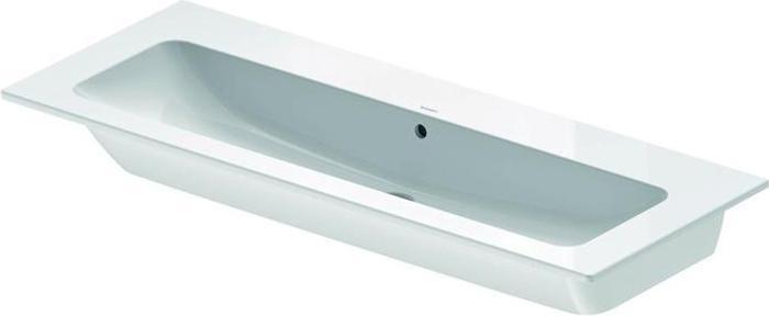 Actual product image Duravit Furniture washbasin ME by Starck m ÜL m HLB 1230x490mm without tap hole white (Undermount sink, 49 cm, 123 cm)