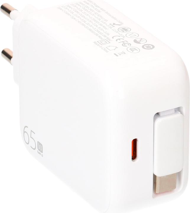 Produktbild Max Hauri Schnellladeadapter GaN 1x USB-C Kabel 1x USB-C PD/QC 65W (65 W, 2 Ports)