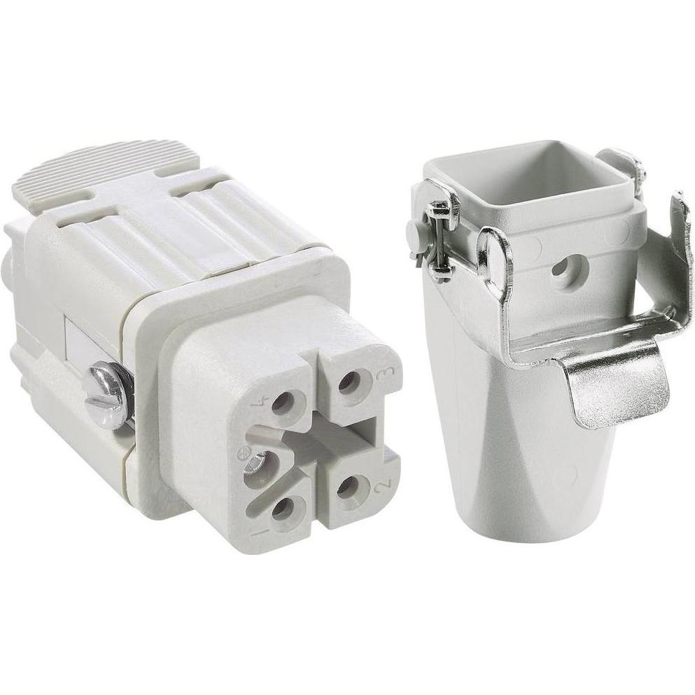 Lapp Kabel Steckverbinder-Set EPICKIT H-A 4 75009623 4 + PE Schrauben 1 Set, Elektronikkabel + Stecker, Grau