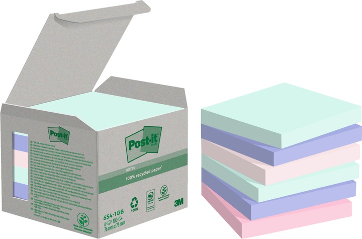 Post-it Recycling Notes (76 x 76 mm)