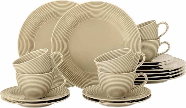 Image du produit Seltmann Weiden service à café Beat beige sable uni 18 pièces (18 pièce(s))