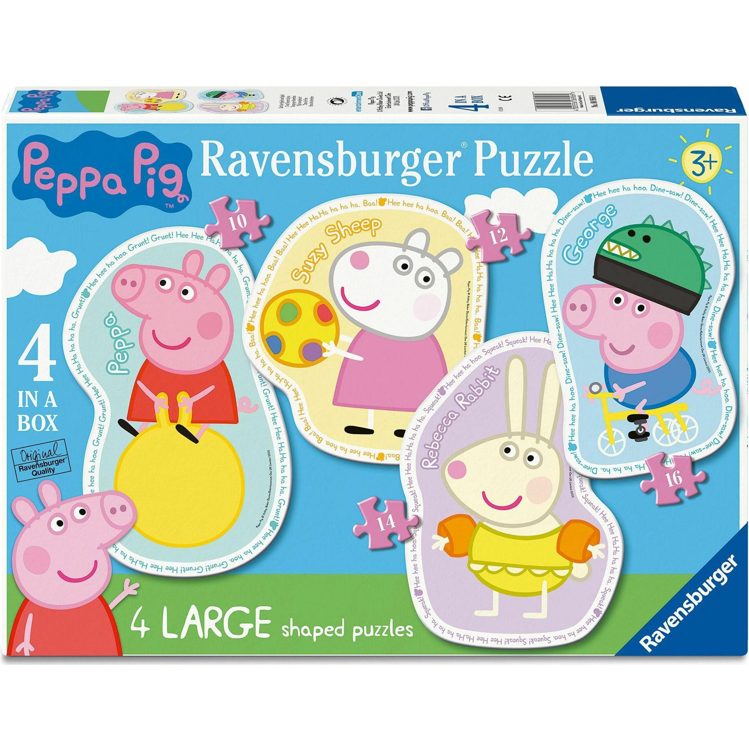 Ravensburger Peppa Pig Four Large Shaped (4 Pezzi)