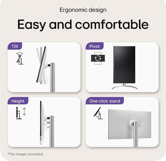 Actual product image LG 27UP650-W (3840 x 2160 Pixels, 27")