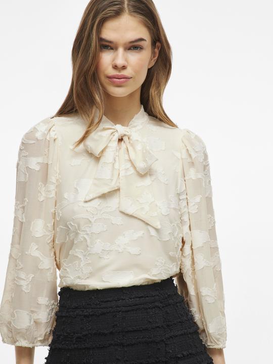 Produktbild Vila Tie Neck Oberteil mit 3/4-Ärmeln (M)