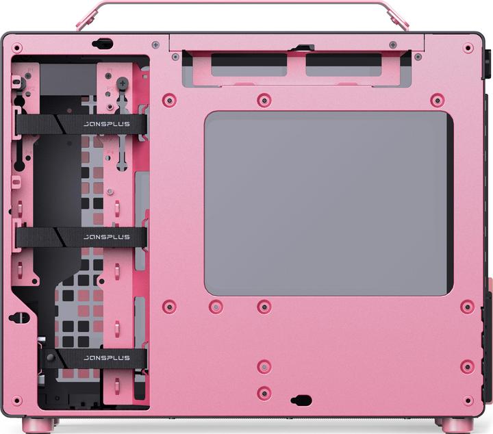 Produktbild Jonsplus MATX Handle Case Z20 - Black-Pink (mATX, Mini-ITX)