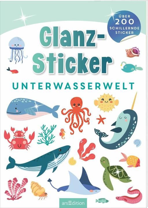Produktbild Stickerheft glanz - Unterwasserwelt (200 Sticker)