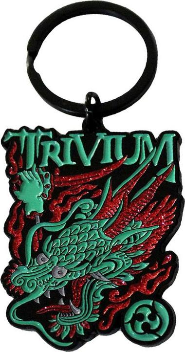 Actual product image Trivium Deadmen Dragon Head Keyring